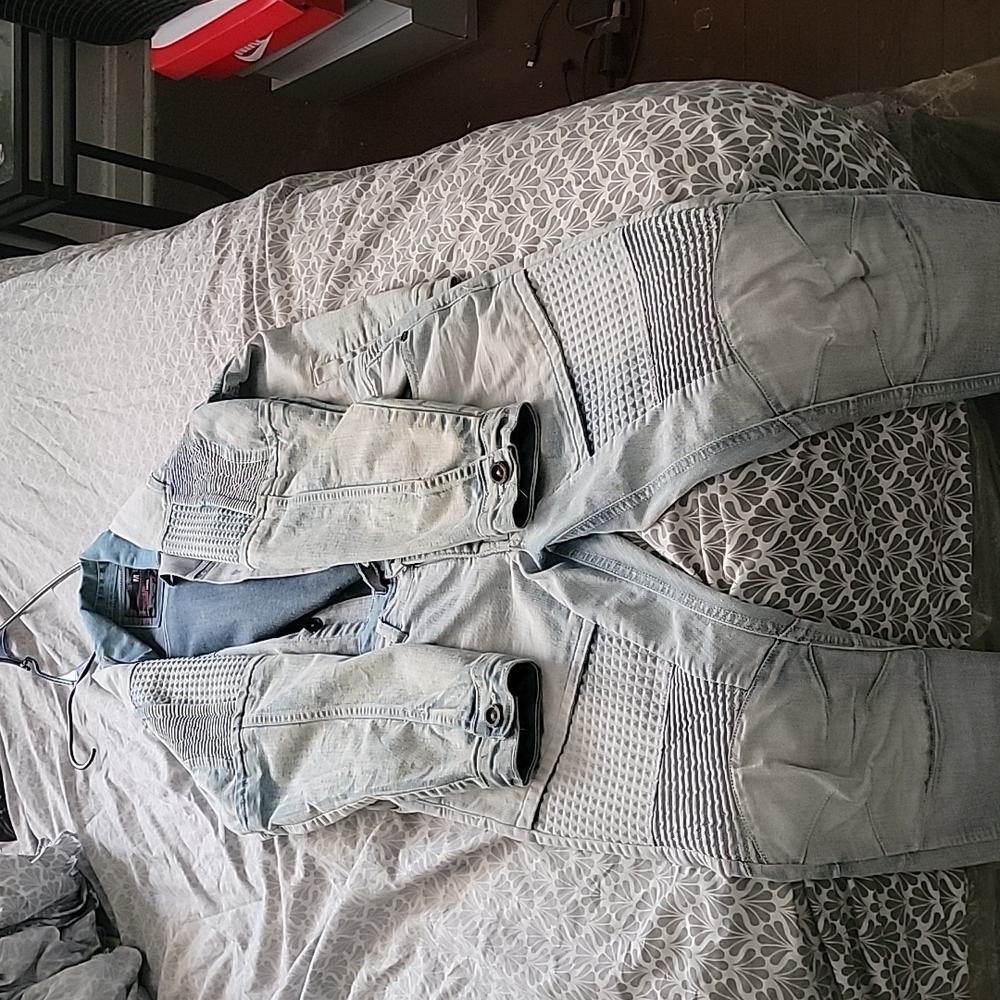 Jean jacket and matching pants